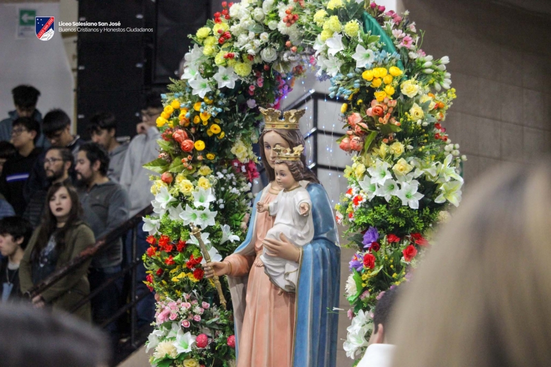 Con Eucaristía y procesión al Santuario: Comunidad del Liceo San José celebró a María Auxiliadora